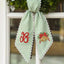 Personalized Christmas Wreath Sash, Custom Monogram Embroidery, 54x5 in - Xmas 02 — photo 6