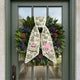 Personalized Christmas Wreath Sash, Custom Monogram Embroidery, 54x5 in - Pink Tree — photo 7