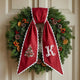 Personalized Christmas Wreath Sash, Custom Monogram Embroidery, 54x5 in - Xmas 05 — photo 2