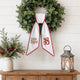 Personalized Christmas Wreath Sash, Custom Monogram Embroidery, 54x5 in - Xmas 08 — photo 1