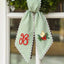 Personalized Christmas Wreath Sash, Custom Monogram Embroidery, 54x5 in - Christmas Candle — photo 5
