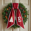 Personalized Christmas Wreath Sash, Custom Monogram Embroidery, 54x5 in - Xmas 09 — photo 3