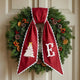 Personalized Christmas Wreath Sash, Custom Monogram Embroidery, 54x5 in - Xmas 09 — photo 3