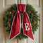 Personalized Christmas Wreath Sash, Custom Monogram Embroidery, 54x5 in - Xmas 01 — photo 3