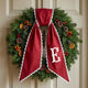 Personalized Christmas Wreath Sash, Custom Monogram Embroidery, 54x5 in - Xmas 01 — photo 3