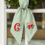 Personalized Christmas Wreath Sash, Custom Monogram Embroidery, 54x5 in - Xmas 04 — photo 5