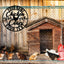 MeMate Chicken Coop Signs, Chicken Metal Sign, Personalized Name Outdoor Sign, Hen House Outdoor Décor, Housewarming Gift for Family Friend