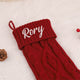 MeMate Christmas Stockings 2024, Embroidered Christmas Stocking, Personalized Christmas Stocking with Name, Custom Knitted Stockings, Family Christmas Stockings, Holiday Stockings