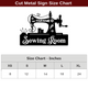 MeMate Sewing Room Sign, Custom Craft Room Décor Metal Signs for Women, Retro Style Craft Room, Personalized Sewing Door Signs, Vintage Plaque for Sewing Room, Quilting Room Decoration (Sewing)