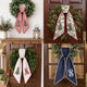 Personalized Christmas Wreath Sash, Custom Monogram Embroidery, 54x5 in - Xmas 06 — photo 3