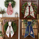Personalized Christmas Wreath Sash, Custom Monogram Embroidery, 54x5 in - Pink Tree — photo 2