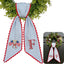 Personalized Embroidered American Flag Wreath Sash, Custom Monogram Door Sash, 54x5 inches Sash Monogram 4th of July Wreath Sash, American Flag Door Decor