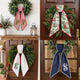 Personalized Christmas Wreath Sash, Custom Monogram Embroidery, 54x5 in - Xmas 10 — photo 2