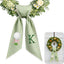 Monogram Wreath Sash Bow for Front Door, Personalized Initial Name, Golf Embroidered Ribbon with Adjustable Bow Knot Farmhouse Door Wreath Decor, Monogram Golf Sash