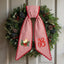 Personalized Christmas Wreath Sash, Custom Monogram Embroidery, 54x5 in - Christmas Candle — photo 1
