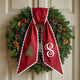 Personalized Christmas Wreath Sash, Custom Monogram Embroidery, 54x5 in - Xmas 06 — photo 2