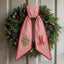Personalized Christmas Wreath Sash, Custom Monogram Embroidery, 54x5 in - Xmas 03 — photo 1