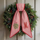 Personalized Christmas Wreath Sash, Custom Monogram Embroidery, 54x5 in - Xmas 03 — photo 1