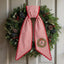 Personalized Christmas Wreath Sash, Custom Monogram Embroidery, 54x5 in - Xmas 12 — photo 1