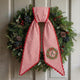 Personalized Christmas Wreath Sash, Custom Monogram Embroidery, 54x5 in - Xmas 12 — photo 1