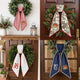 Personalized Christmas Wreath Sash, Custom Monogram Embroidery, 54x5 in - Xmas 02 — photo 3