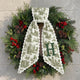 Personalized Christmas Wreath Sash, Custom Monogram Embroidery, 54x5 in - Xmas 01 — photo 5