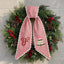 Personalized Christmas Wreath Sash, Custom Monogram Embroidery, 54x5 in - Pink Tree — photo 1