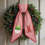 Personalized Christmas Wreath Sash, Custom Monogram Embroidery, 54x5 in - Santa Claus & Tree — photo 3