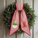 Personalized Christmas Wreath Sash, Custom Monogram Embroidery, 54x5 in - Santa Claus & Tree — photo 3
