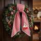 Personalized Christmas Wreath Sash, Custom Monogram Embroidery, 54x5 in - Snowman — photo 6
