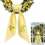 Summer Wreath Sash with Lemon, Monogram Wreath Sash for Front Door, Personalized Initial Name, Monogramed Embroidered Ribbon with Adjustable Bow Knot Farmhouse Door Wreath Decor, Gift for Family Friends