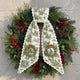 Personalized Christmas Wreath Sash, Custom Monogram Embroidery, 54x5 in - Xmas 12 — photo 5