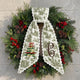 Personalized Christmas Wreath Sash, Custom Monogram Embroidery, 54x5 in - Christmas Tree — photo 6