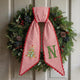 Personalized Christmas Wreath Sash, Custom Monogram Embroidery, 54x5 in - Colorful Christmas Tree — photo 3