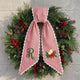 Personalized Christmas Wreath Sash, Custom Monogram Embroidery, 54x5 in - Christmas Candle — photo 4
