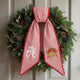 Personalized Christmas Wreath Sash, Custom Monogram Embroidery, 54x5 in - Xmas 02 — photo 4