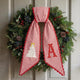 Personalized Christmas Wreath Sash, Custom Monogram Embroidery, 54x5 in - Xmas 09 — photo 1