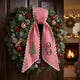 Personalized Christmas Wreath Sash, Custom Monogram Embroidery, 54x5 in - Xmas 06 — photo 6