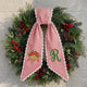 Personalized Christmas Wreath Sash, Custom Monogram Embroidery, 54x5 in - Xmas 02 — photo 5