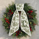 Personalized Christmas Wreath Sash, Custom Monogram Embroidery, 54x5 in - Colorful Christmas Tree — photo 6