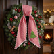Personalized Christmas Wreath Sash, Custom Monogram Embroidery, 54x5 in - Pine Tree 01 — photo 7