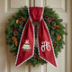 Personalized Christmas Wreath Sash, Custom Monogram Embroidery, 54x5 in - Pink Tree — photo 4