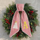 Personalized Christmas Wreath Sash, Custom Monogram Embroidery, 54x5 in - Xmas 09 — photo 4