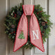 Personalized Christmas Wreath Sash, Custom Monogram Embroidery, 54x5 in - Xmas 11 — photo 1