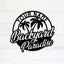 MeMate Metal Backyard Paradise Sign, Personalized Backyard Metal Signs Kitchen Decor, Custom Name Outdoor Plaques