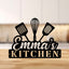MeMate Kitchen Sign, Personalized Metal Name Signs, Custom Kitchen Sign for Indoor Kitchen Home Wall Décor, Kitchen Signs for Home Decor, Housewarming Gift for Mom Wife Grandmother Friend Family