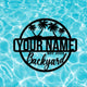 MeMate Backyard Paradise Sign, Patio Sign Outdoor Decor, Personalized Name Metal Sign for Backyard, Custom Name Signs for Backyard, Large Metal Sign for Outside, Housewarming Gifts…
