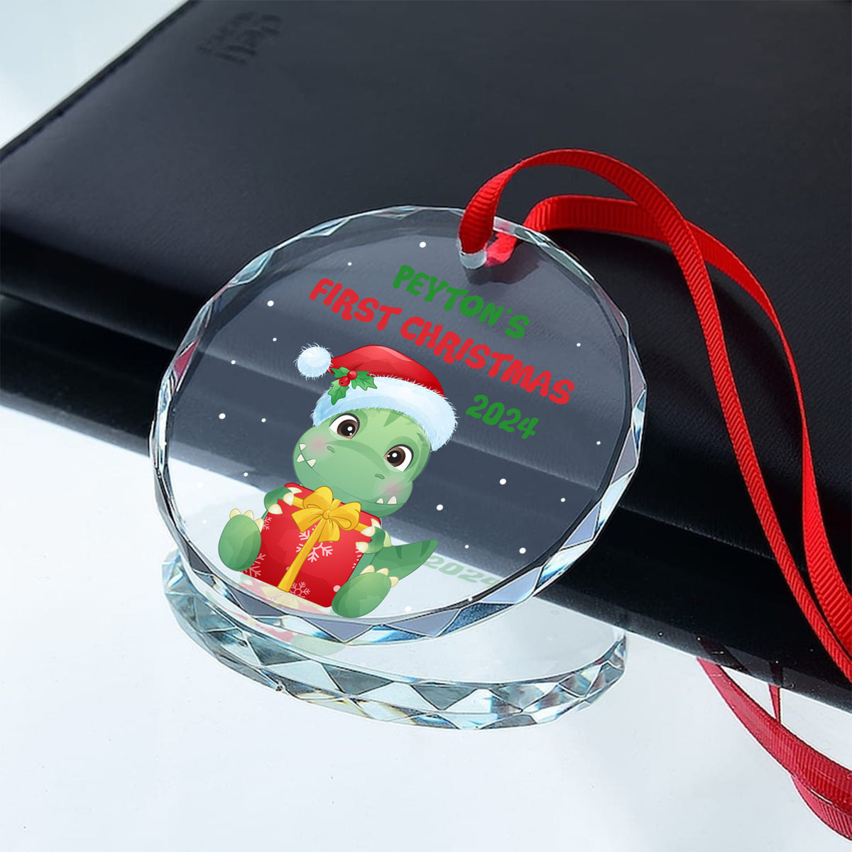 MeMate Baby's First Christmas Ornament 2024, Personalized Baby Ornaments with Name, Baby Ornament for Boys Girls, Christmas Baby Keepsakes for Newborn Infant Son Daughter