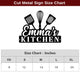 MeMate Kitchen Sign, Personalized Metal Name Signs, Custom Kitchen Sign for Indoor Kitchen Home Wall Décor, Kitchen Signs for Home Decor, Housewarming Gift for Mom Wife Grandmother Friend Family