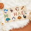 MeMate Custom Baby Puzzle, Personalized Baby Name Puzzle with Birds, Educational Gift for Learning Bird Animal, Unique Baby Gifts